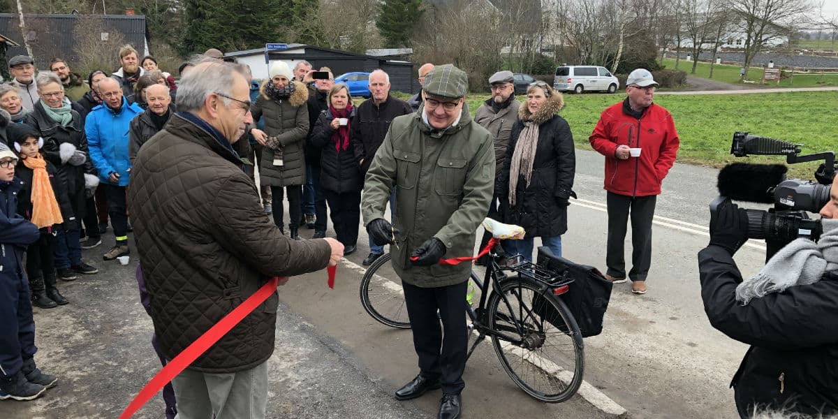 Åbningsceremoni af den nye cykelsti