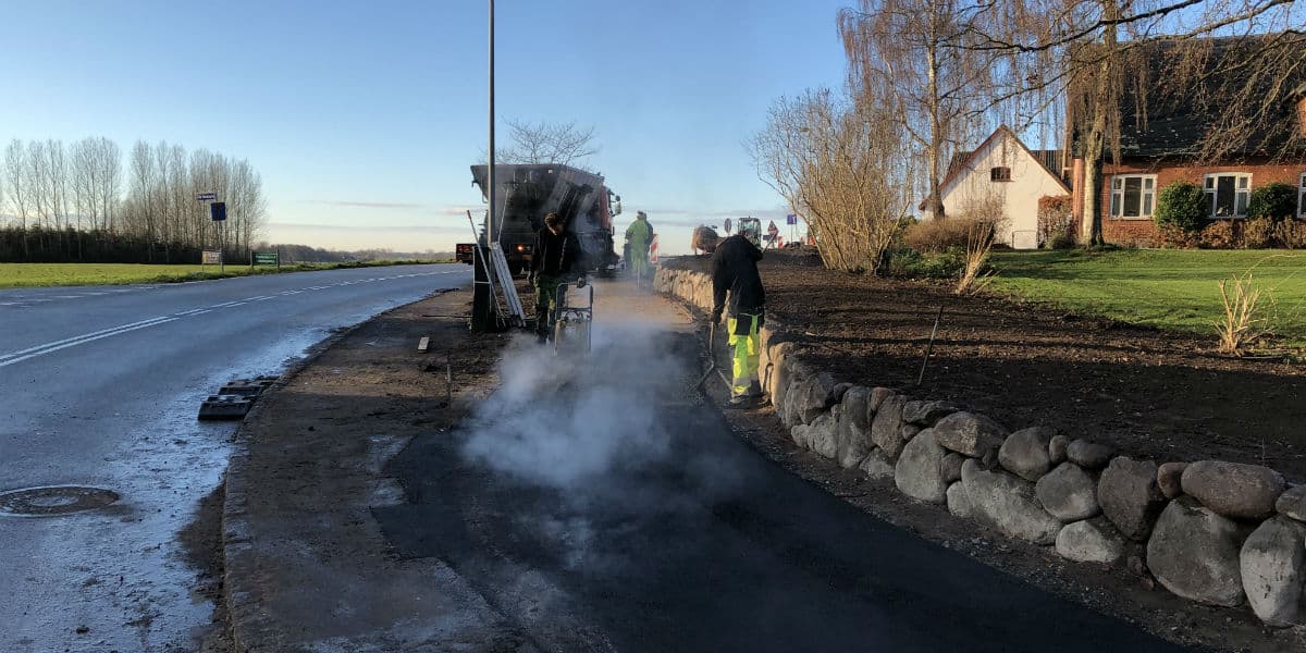 Her laves en ny dobbeltrettet cykelsti